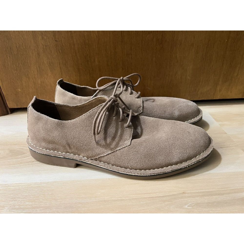 Nunn Bush Men's Shoe‎ Size 13 M Light Brown Tan Suede Lace Up Oxford EUC
